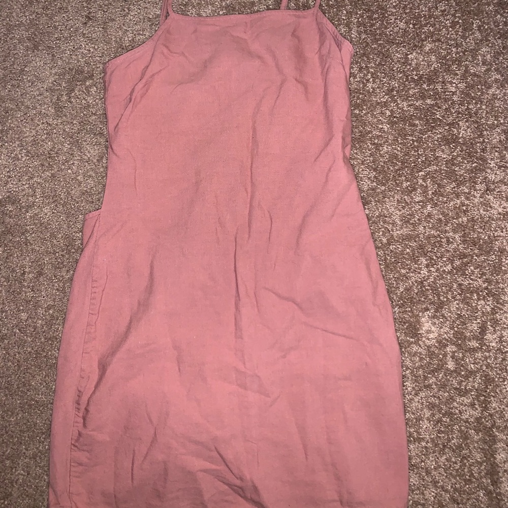 Muted Pink Wrap Dress